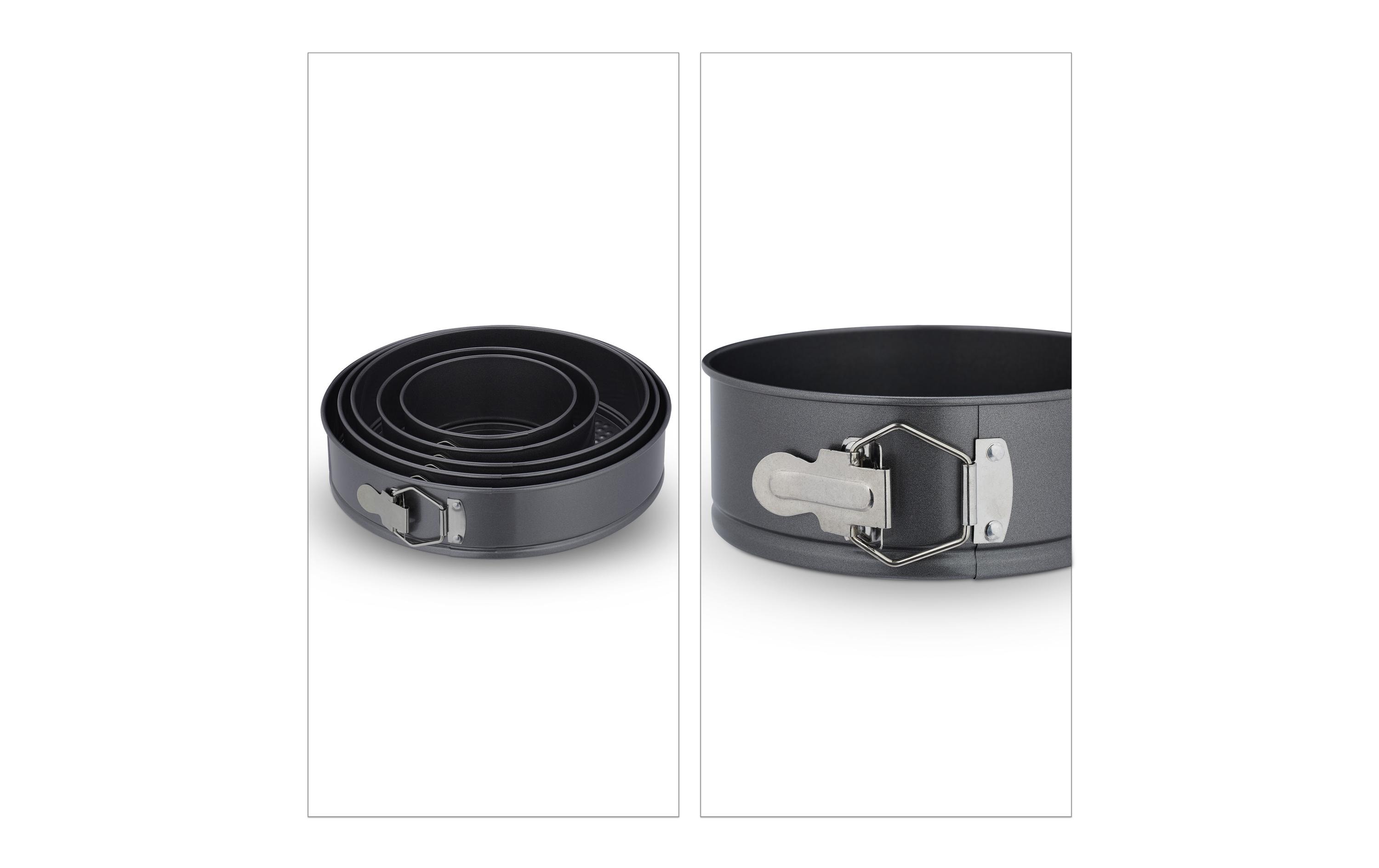 relaxdays Springform 14 cm/18 cm/24 cm/26 cm/28 cm, Anthrazit