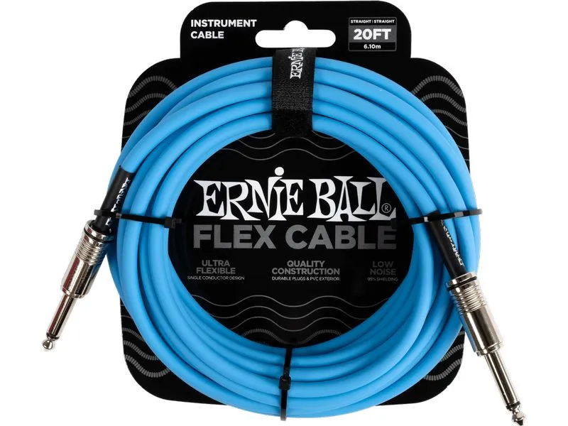 Ernie Ball Instrumentenkabel Flex 6417 – 6.09 m, Blau Ernie Ball Instrumentenkabel Flex 6417 – 6.09 m, Blau