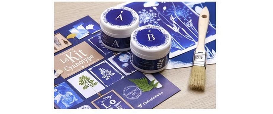 Clairefontaine Bastelset Cyanotype-Kit 10 Blatt