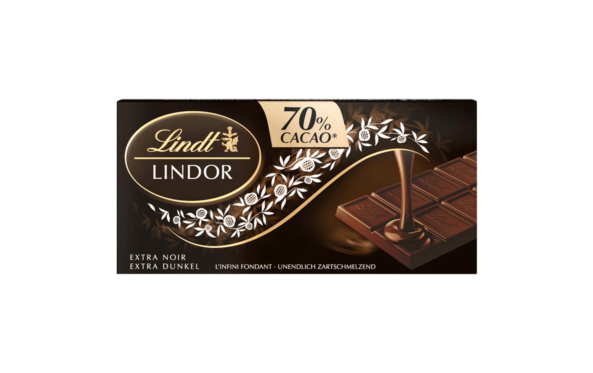 Lindt Tafelschokolade Lindor Dunkel 70% 100 g Lindt Tafelschokolade Lindor Dunkel 70% 100 g