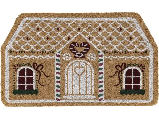 Chic Antique Fussmatte Weihnachtshaus 75 x 46 cm, PVS / Kokosfaser Chic Antique Fussmatte Weihnachtshaus 75 x 46 cm, PVS / Kokosfaser