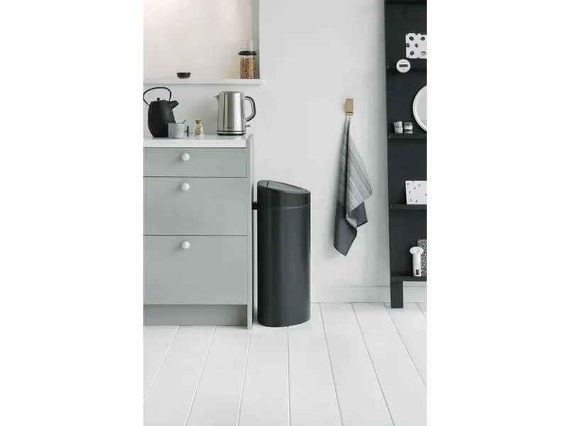 Brabantia Abfalleimer Touch Bin 40 l, Matt Black