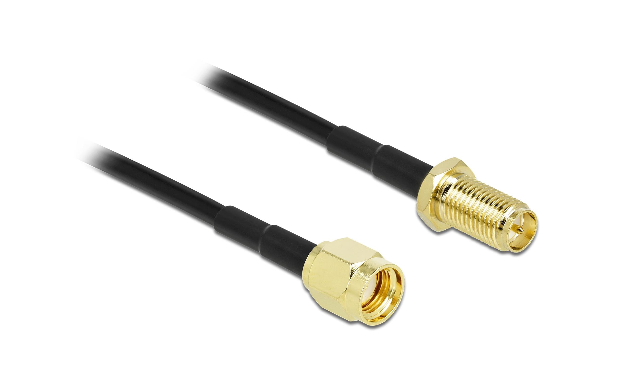 Delock Antennenkabel LMR/CFD100 RP-SMA zu RP-SMA, 1 m Delock Antennenkabel LMR/CFD100 RP-SMA zu RP-SMA, 1 m