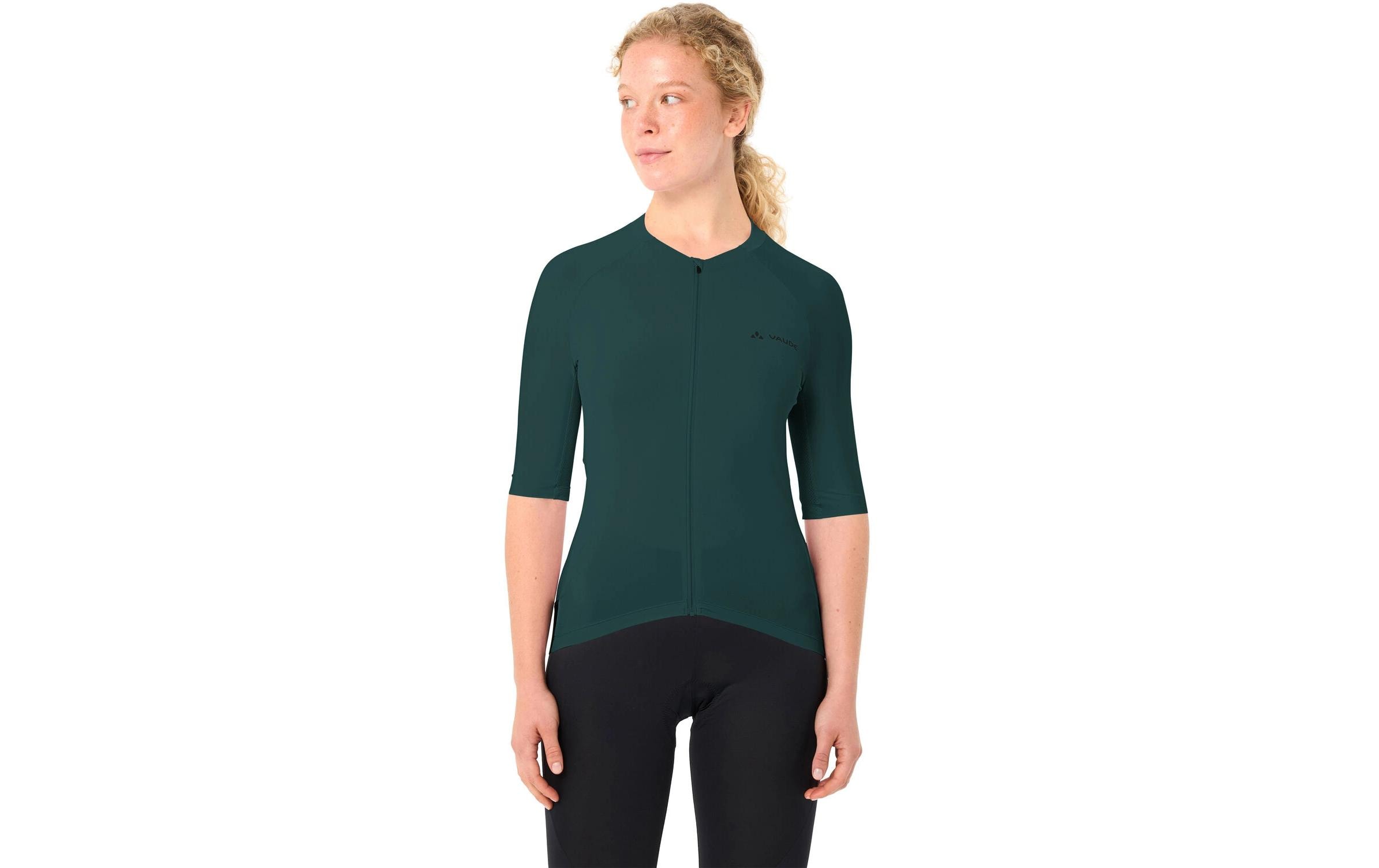 VAUDE Damen Velotrikot Wo Furka FZ III deep pond Grün, Grösse 36