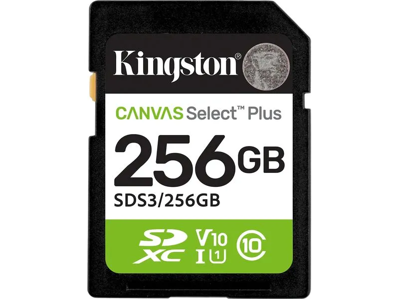 Kingston SDHC-Karte Canvas Select Plus Gen3 256 GB Kingston SDHC-Karte Canvas Select Plus Gen3 256 GB