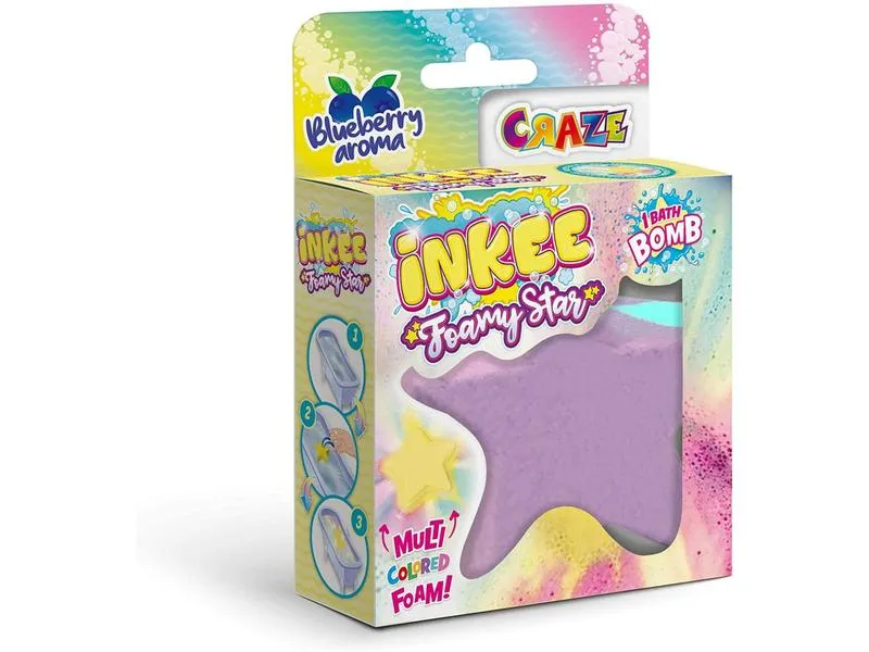 Craze Badespass Inkee Badebombe Foamy Star assortiert