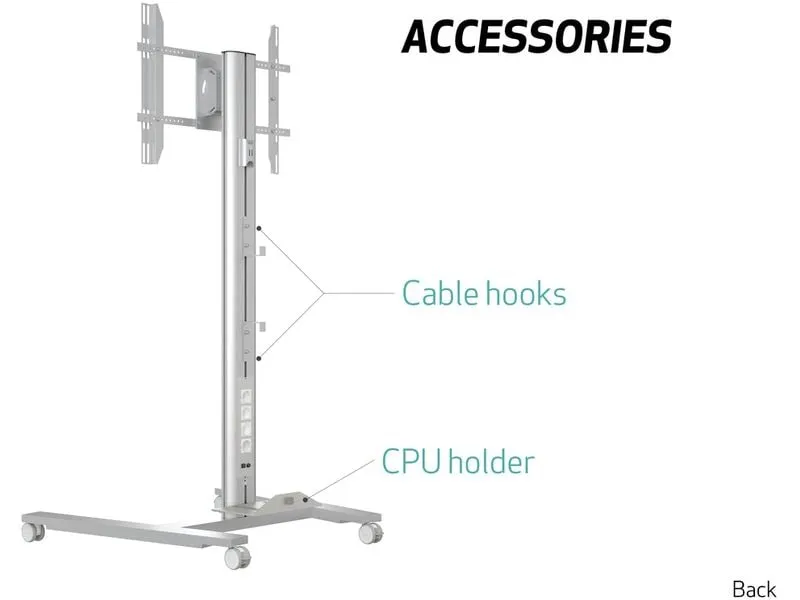 Multibrackets TV-Trolley M Public Display Stand 180 HD Single 55-80 Zoll