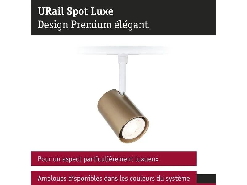 Paulmann URail Schienenspot Luxe GU10 max. 10W 230 V Gold matt