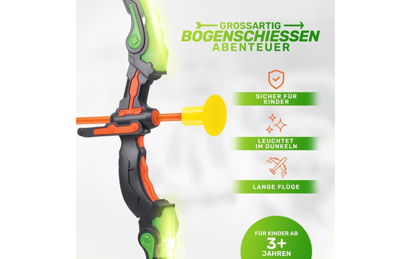 Bogenkönig Bogenschiess-Set leuchtend Bogenkönig Bogenschiess-Set leuchtend