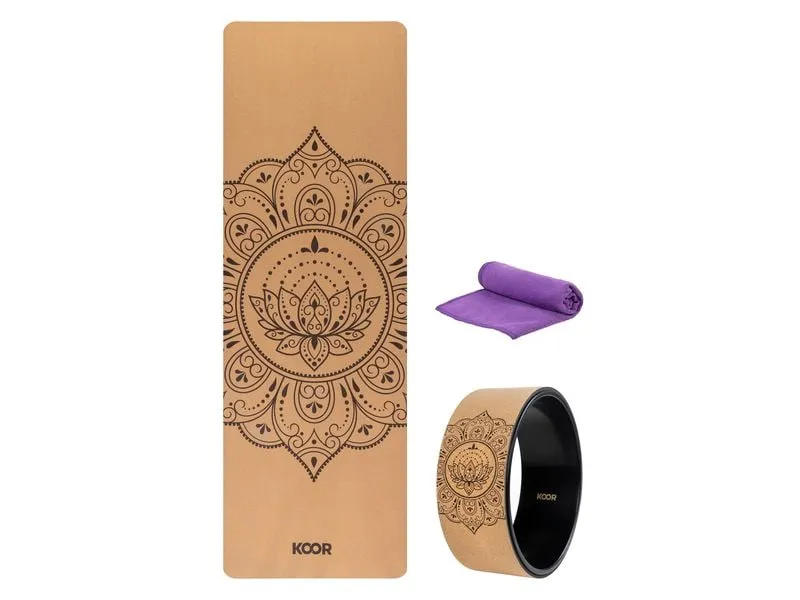 KOOR Yoga-Set 3-teilig, Kork KOOR Yoga-Set 3-teilig, Kork