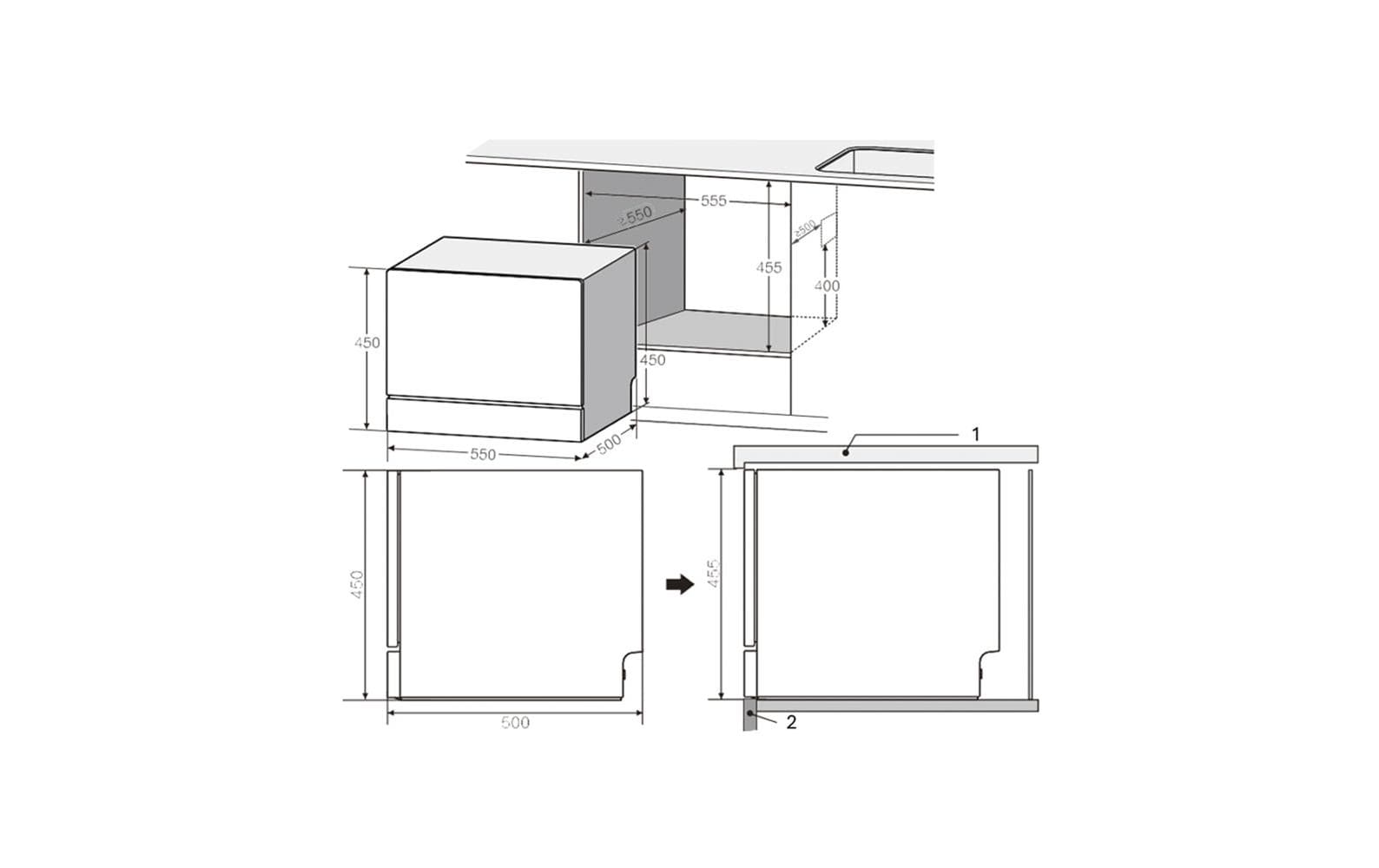 Berger Lanz Geschirrspüler GS8404D-T