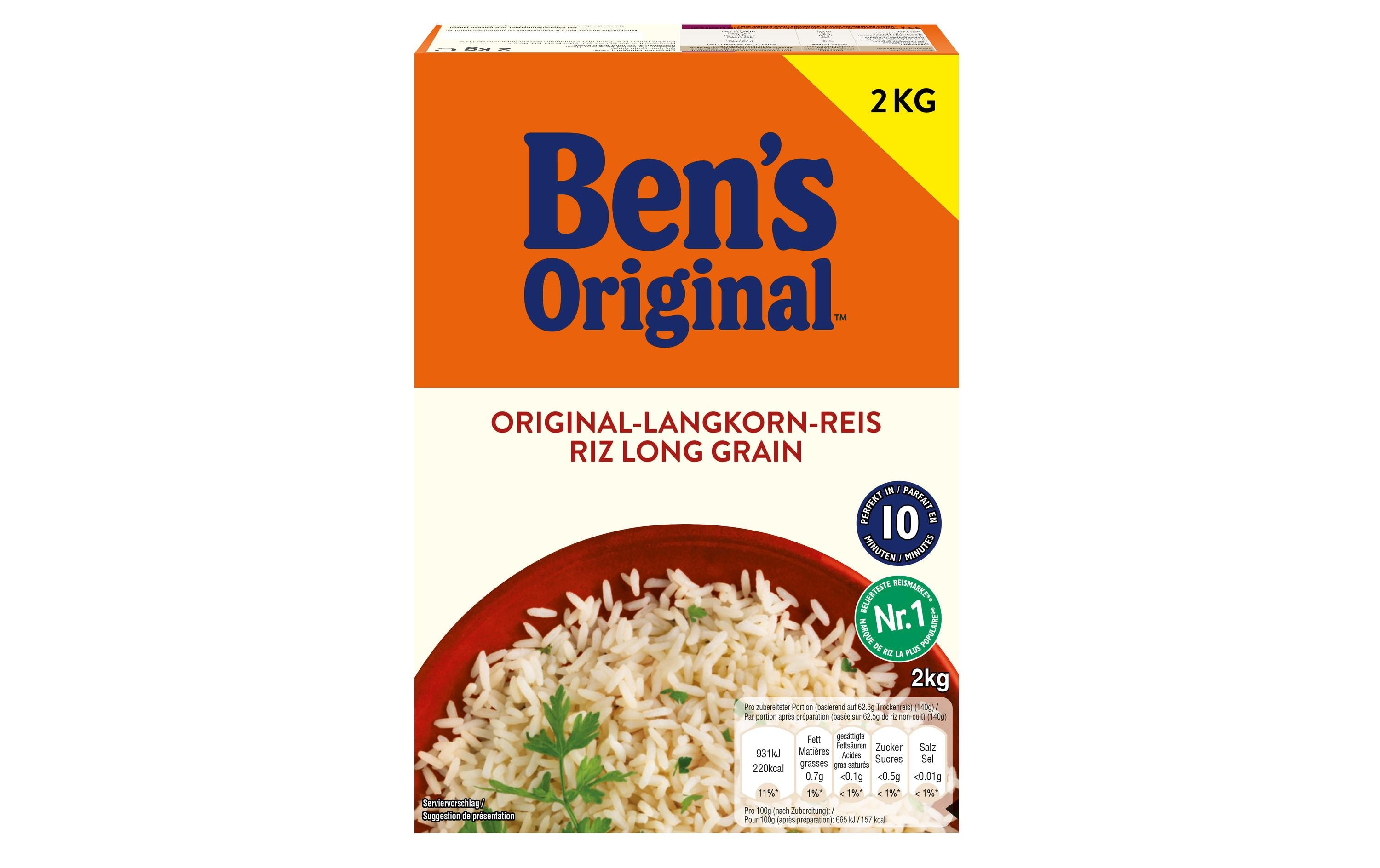 Ben's Original Reis Langkorn 2 kg