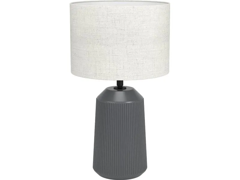 EGLO Leuchten Tischleuchte CAPALBIO grau exkl. E27 1x40W EGLO Leuchten Tischleuchte CAPALBIO grau exkl. E27 1x40W