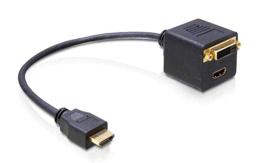Delock 2-Port Signalsplitter HDMI - DVI-D/HDMI