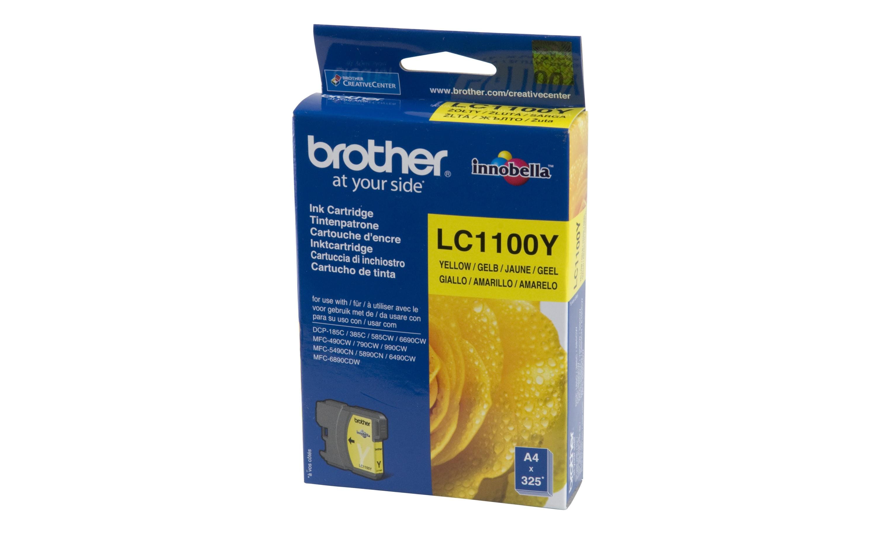 Brother Tinte LC-1100Y Yellow Brother Tinte LC-1100Y Yellow
