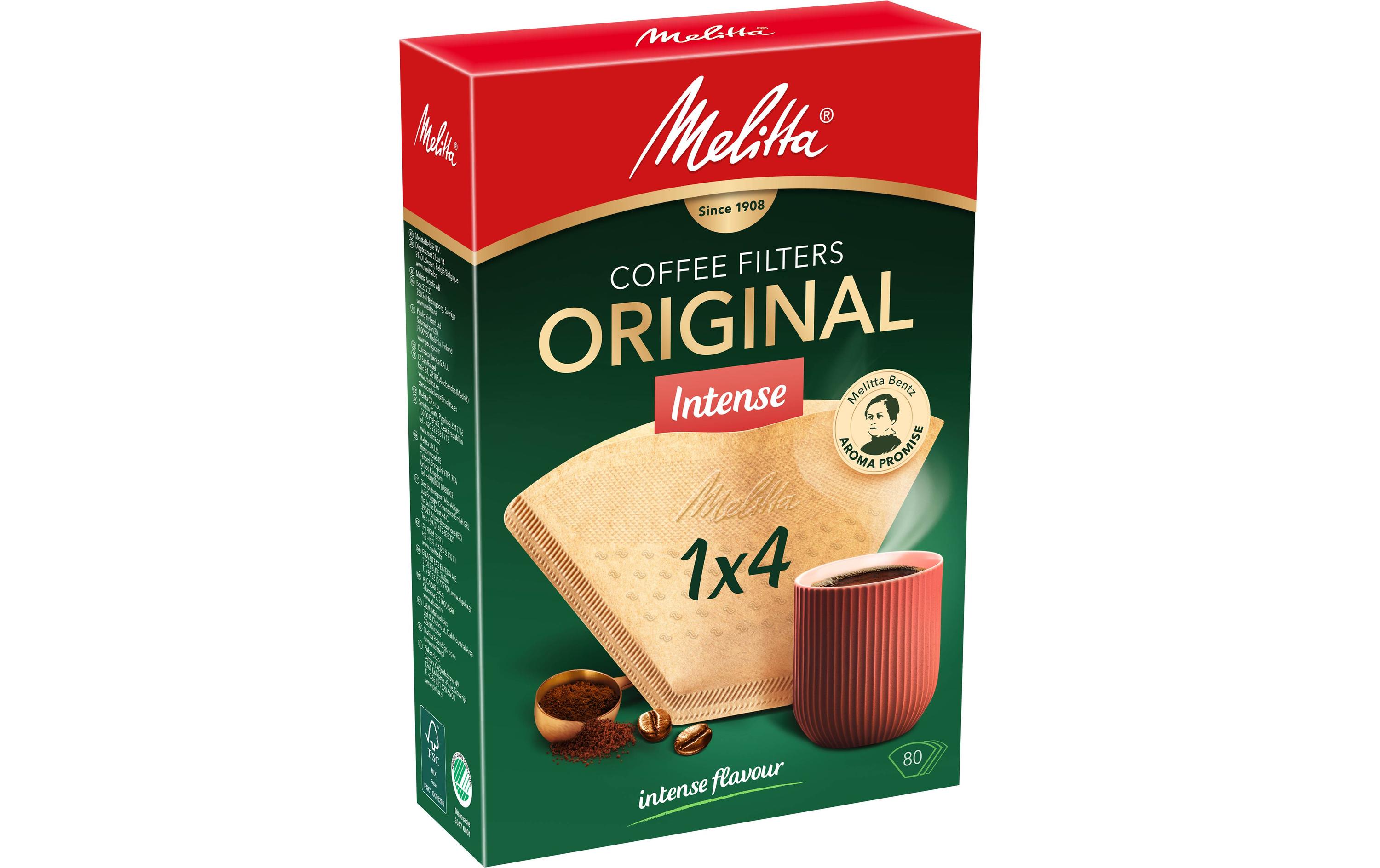 Melitta Filtertüte Intense 1 x 4, 80 Stück