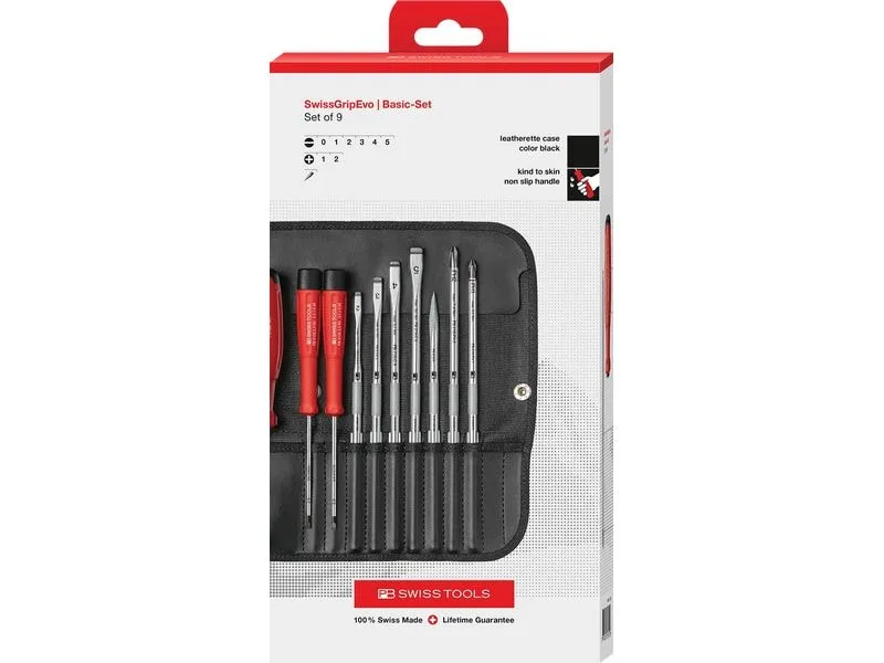 PB Swiss Tools Schraubenzieher-Set SwissGrip Evo Wechselklingen PB Swiss Tools Schraubenzieher-Set SwissGrip Evo Wechselklingen