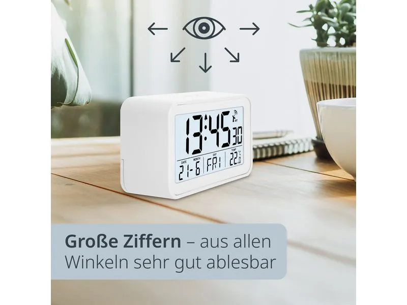 ADE Funkwecker digital Weiss ADE Funkwecker digital Weiss