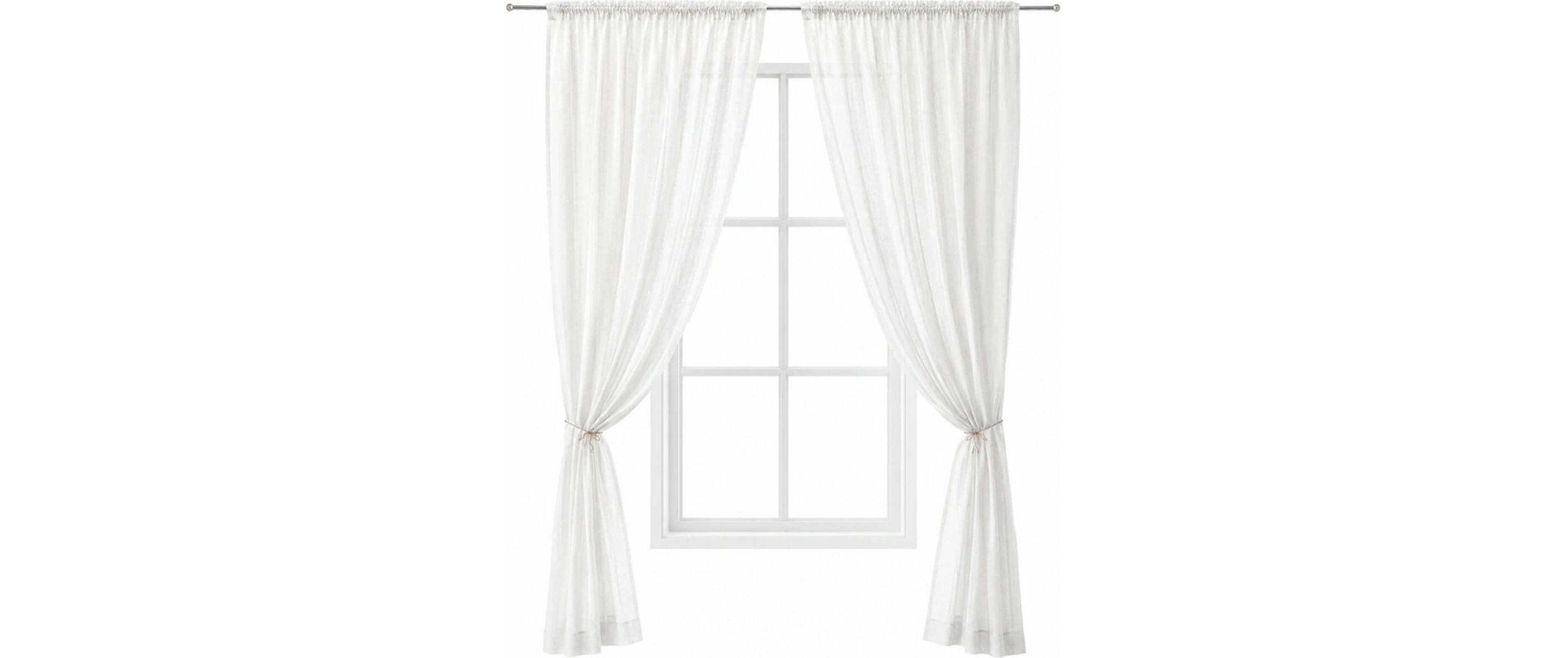 Urbanara URBANARA Vorhang 2er-Set Musselin Trofa 135 cm x 320 cm
