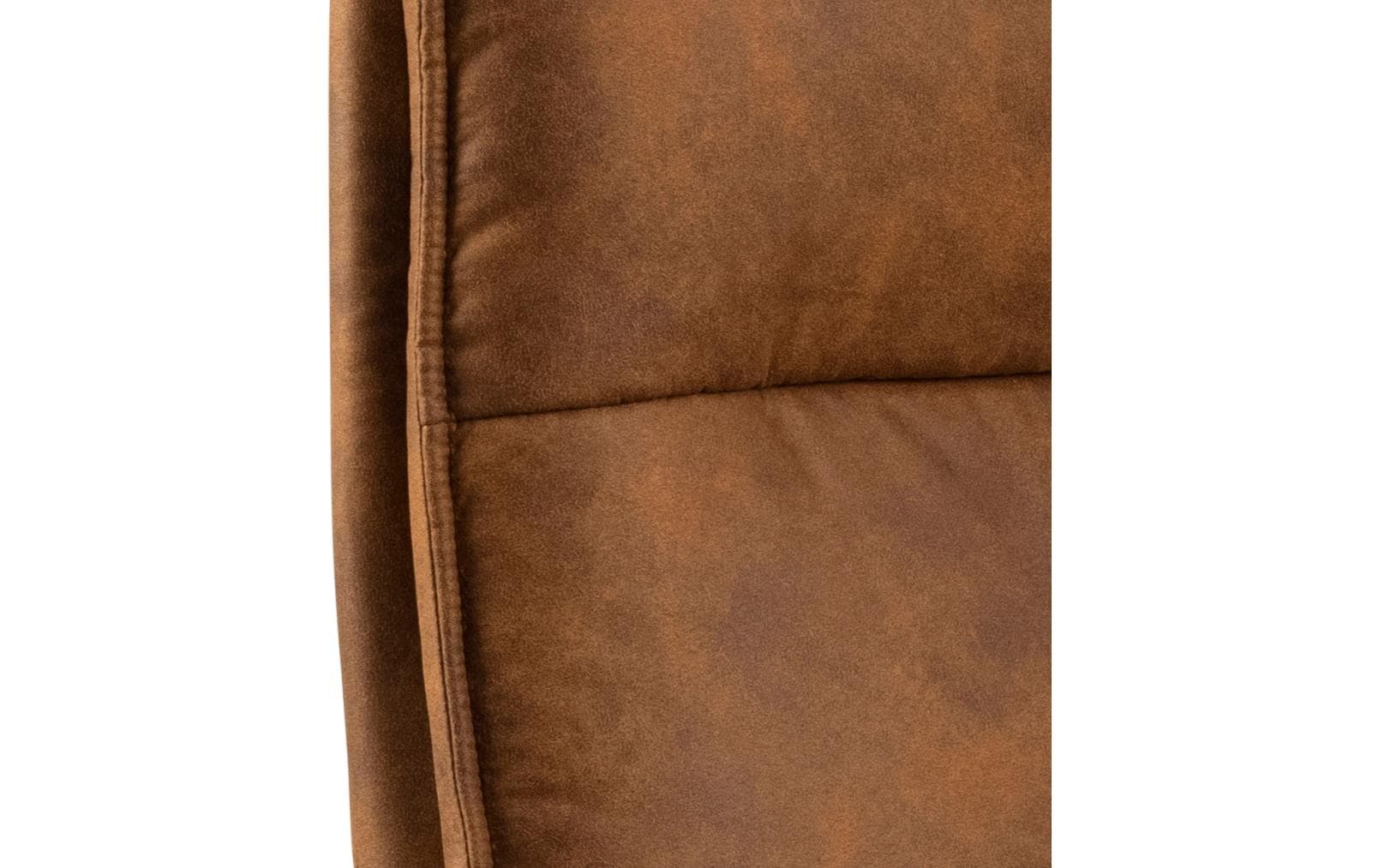 AC Design Bürostuhl Brad, mit Armlehnen und Bremsrollen, Camel