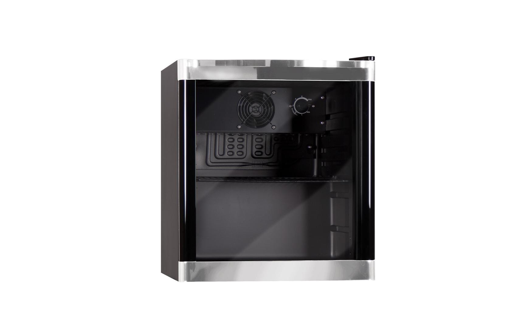 Kibernetik Mini-Gewerbekühlschrank Schwarz, Rechts, Wechselbar