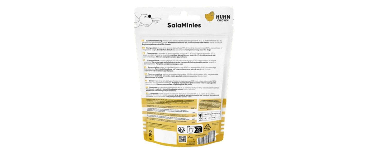 Lucky Jim Leckerli SalaMinies Huhn 70 g