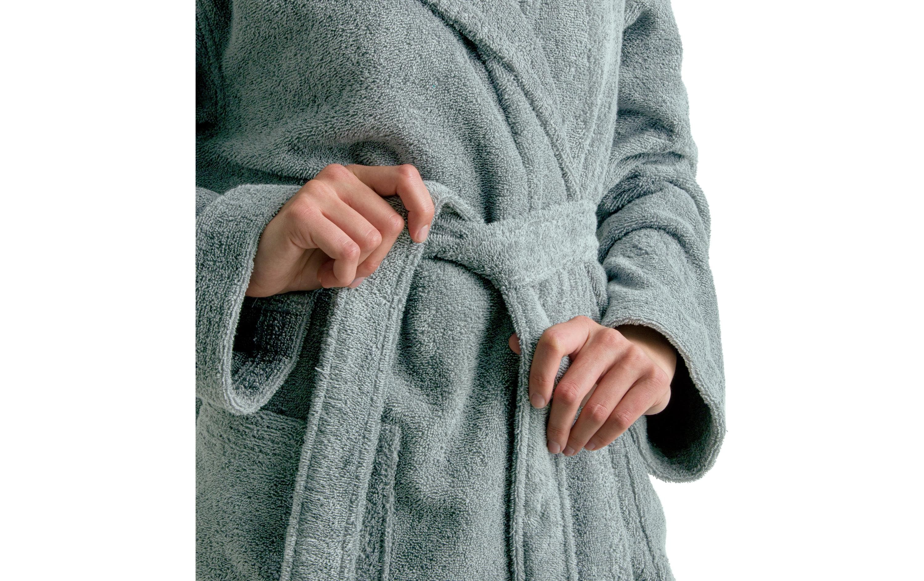 Möve Bademantel Superwuschel L, Grün