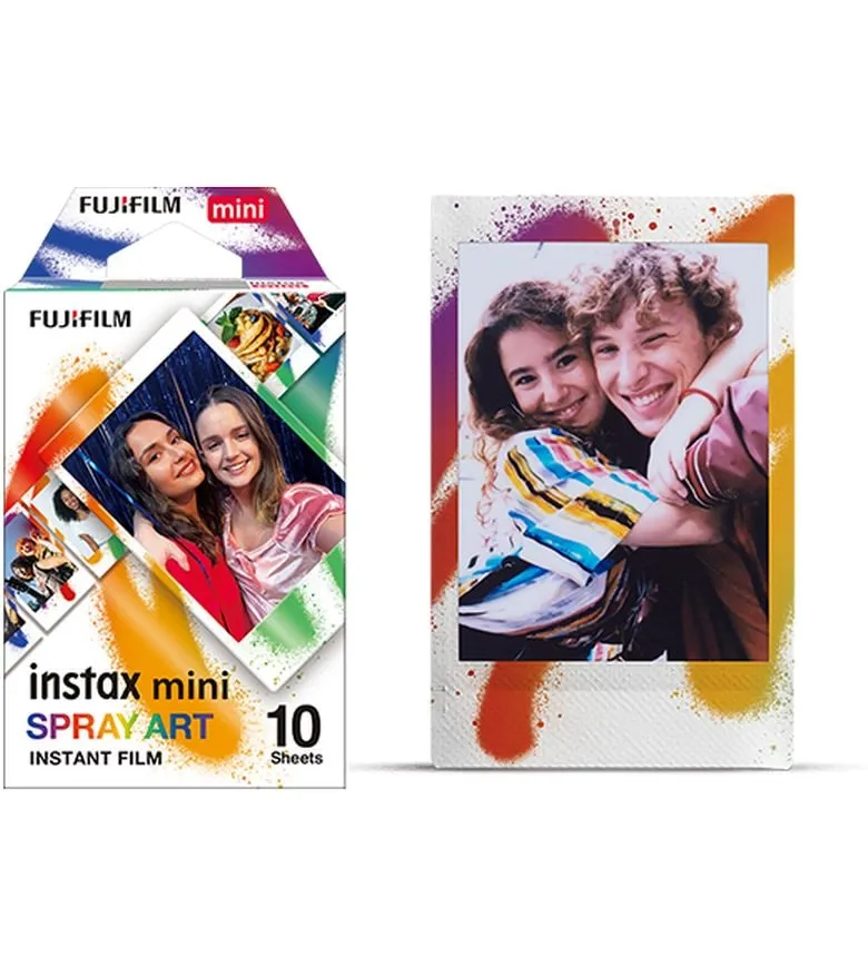 Fujifilm Sofortbildfilm Instax Mini 10 Blatt Spray Art Fujifilm Sofortbildfilm Instax Mini 10 Blatt Spray Art