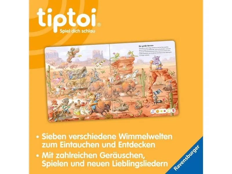 tiptoi Lernbuch Die grosse Wimmelreise der Tiere 4-7 Jahre