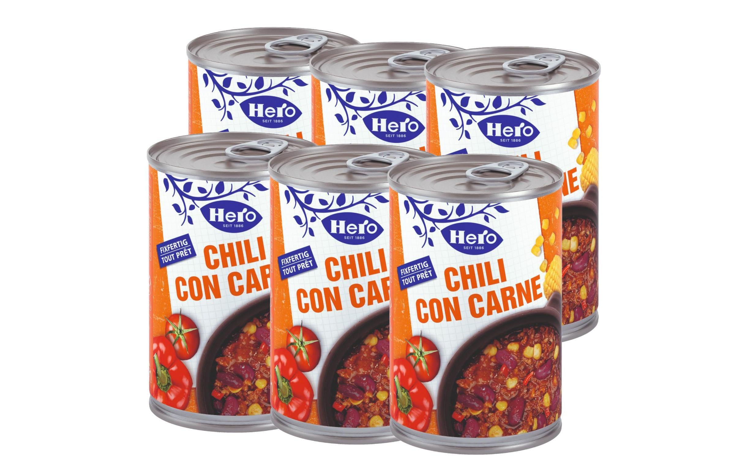 Hero Chili con Carne 6 x 430 g