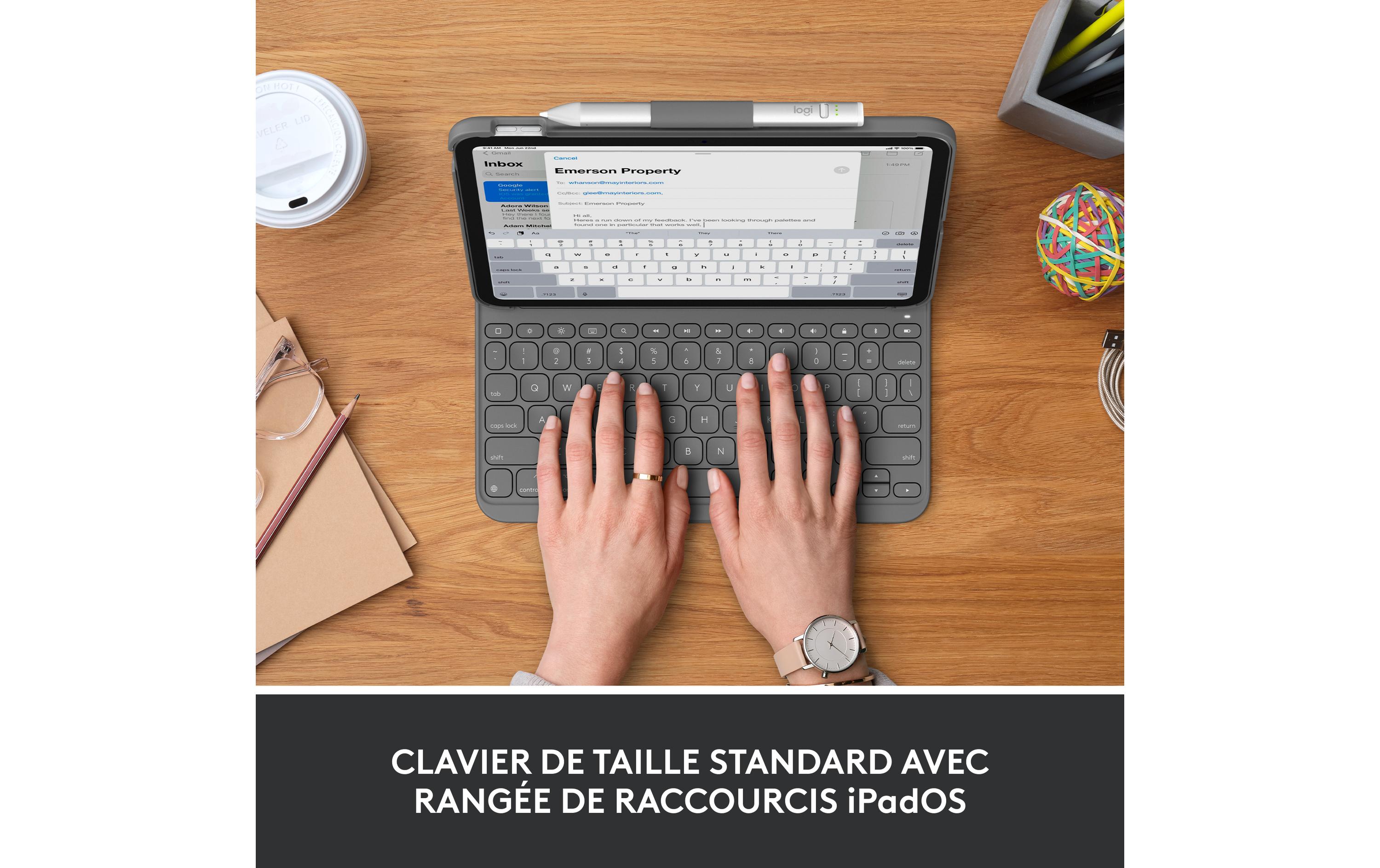 Logitech Tablet Tastatur Cover Slim Folio iPad 10.9 (10. Gen.)