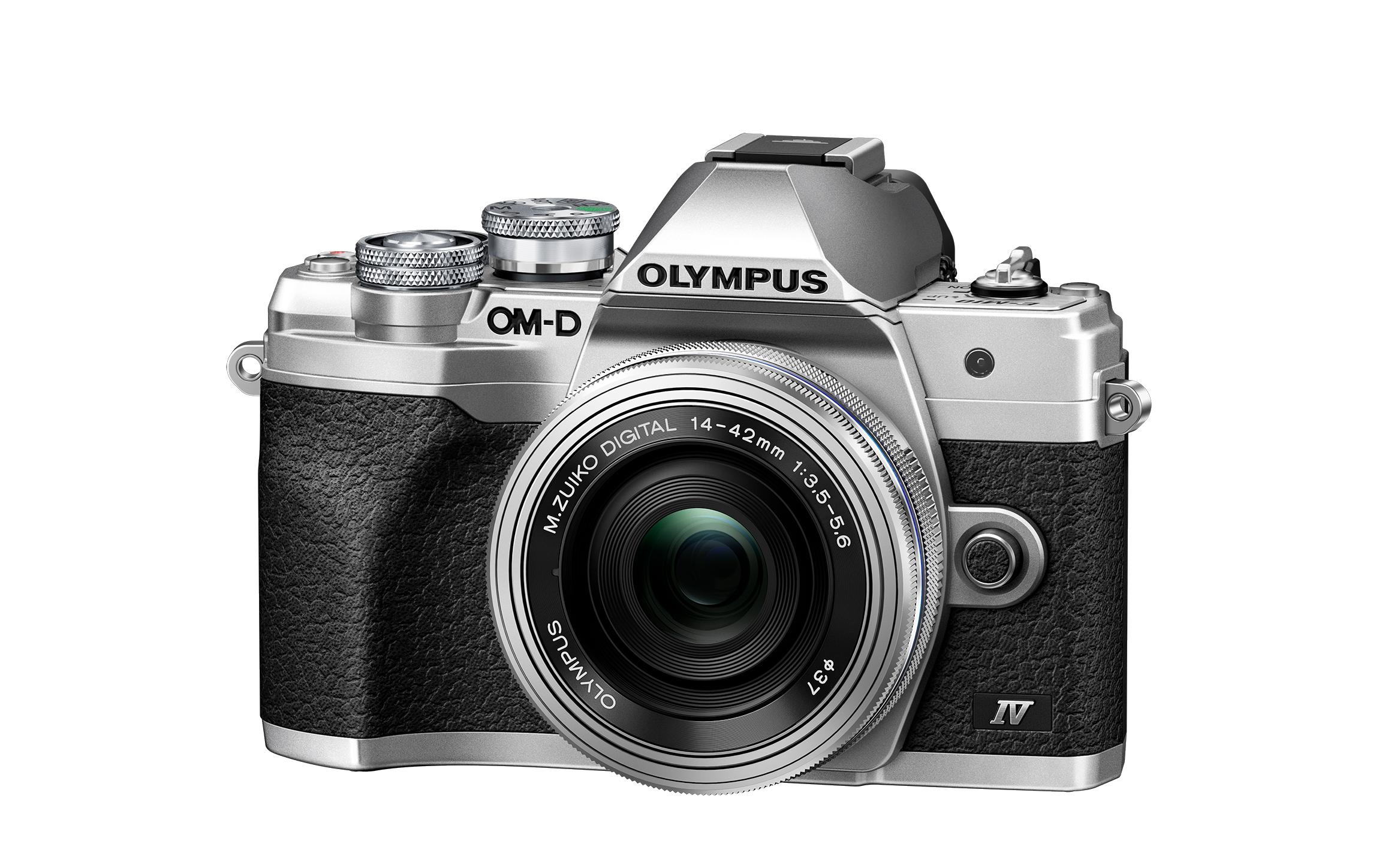 OM-System Fotokamera E-M10 Mark IV Kit 14-42 Silber