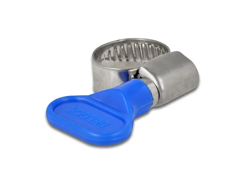 Delock Schlauchschellen-Set 10-16 mm, Blau 10 Stück Delock Schlauchschellen-Set 10-16 mm, Blau 10 Stück