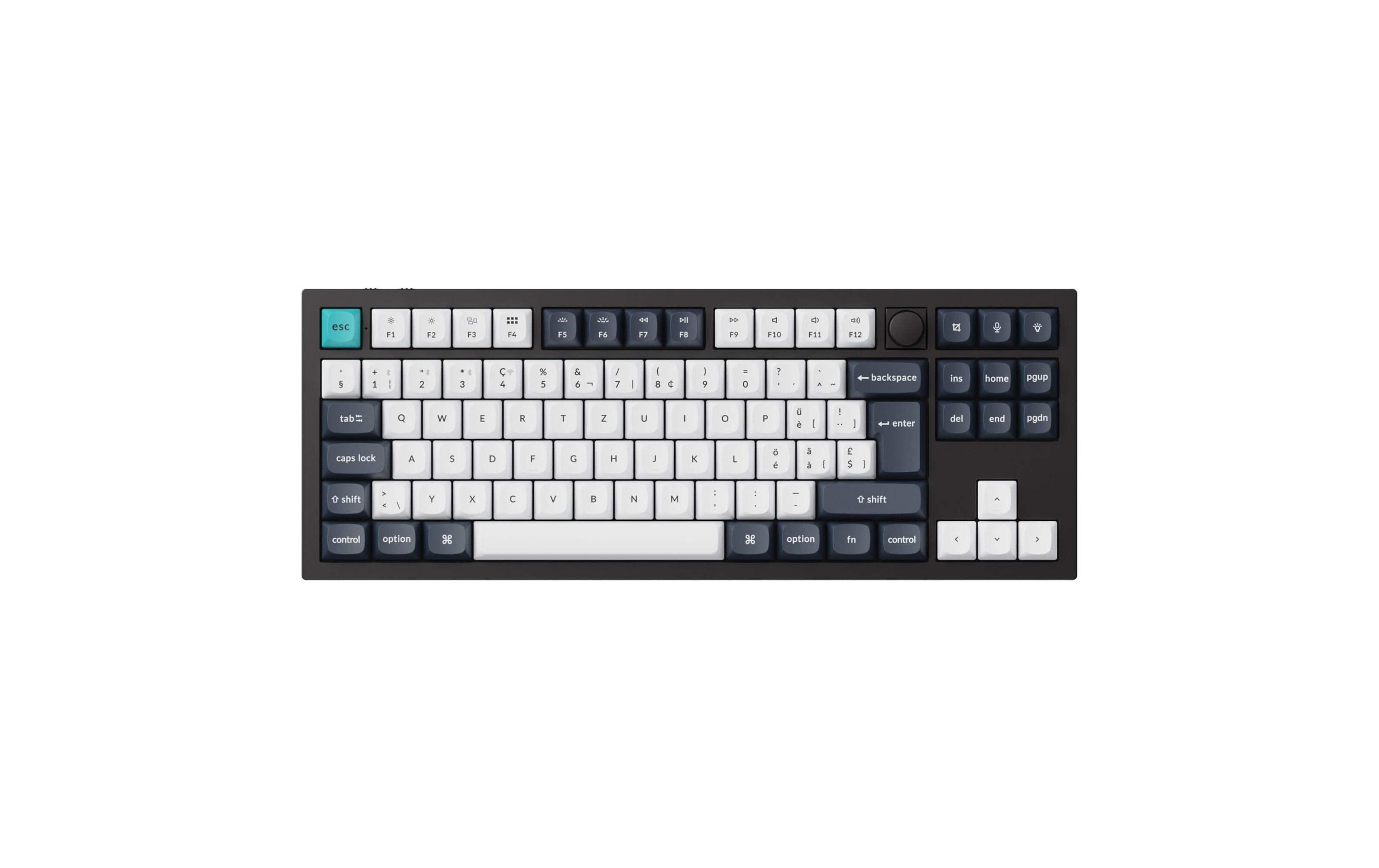 Keychron Gaming-Tastatur Q3 Max Black QMK Brown Switch