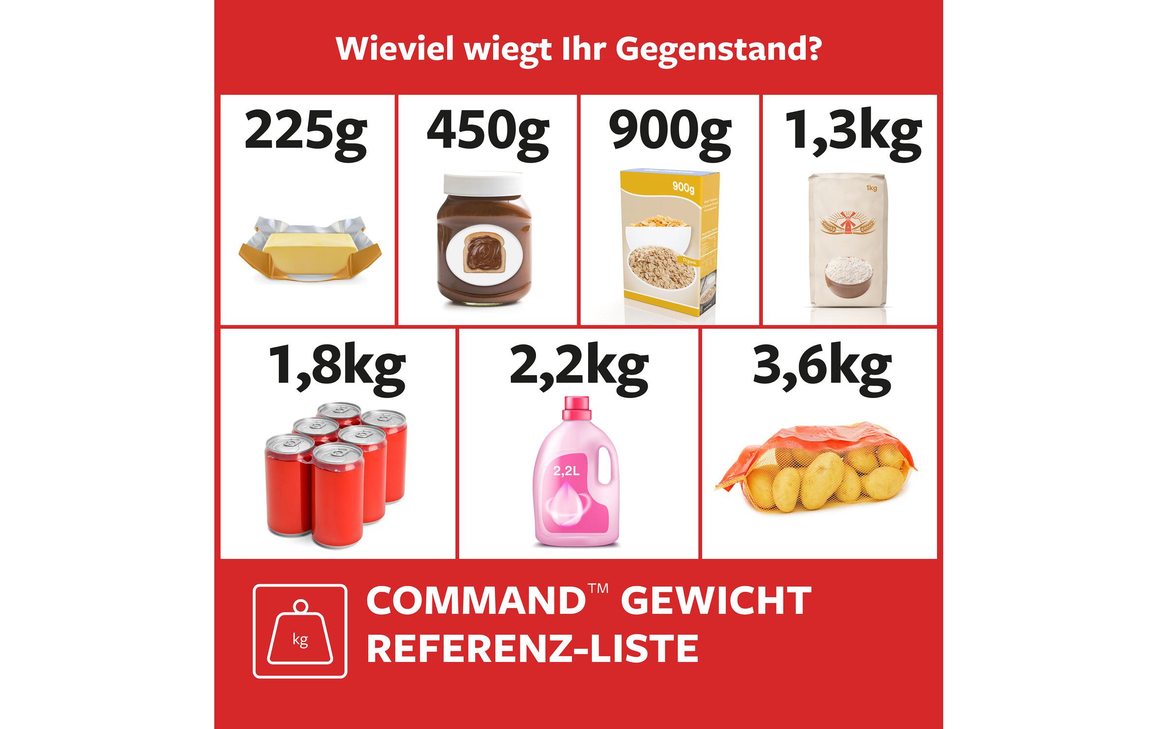 Command Klebehaken Besenhalter 1.8 kg, Weiss