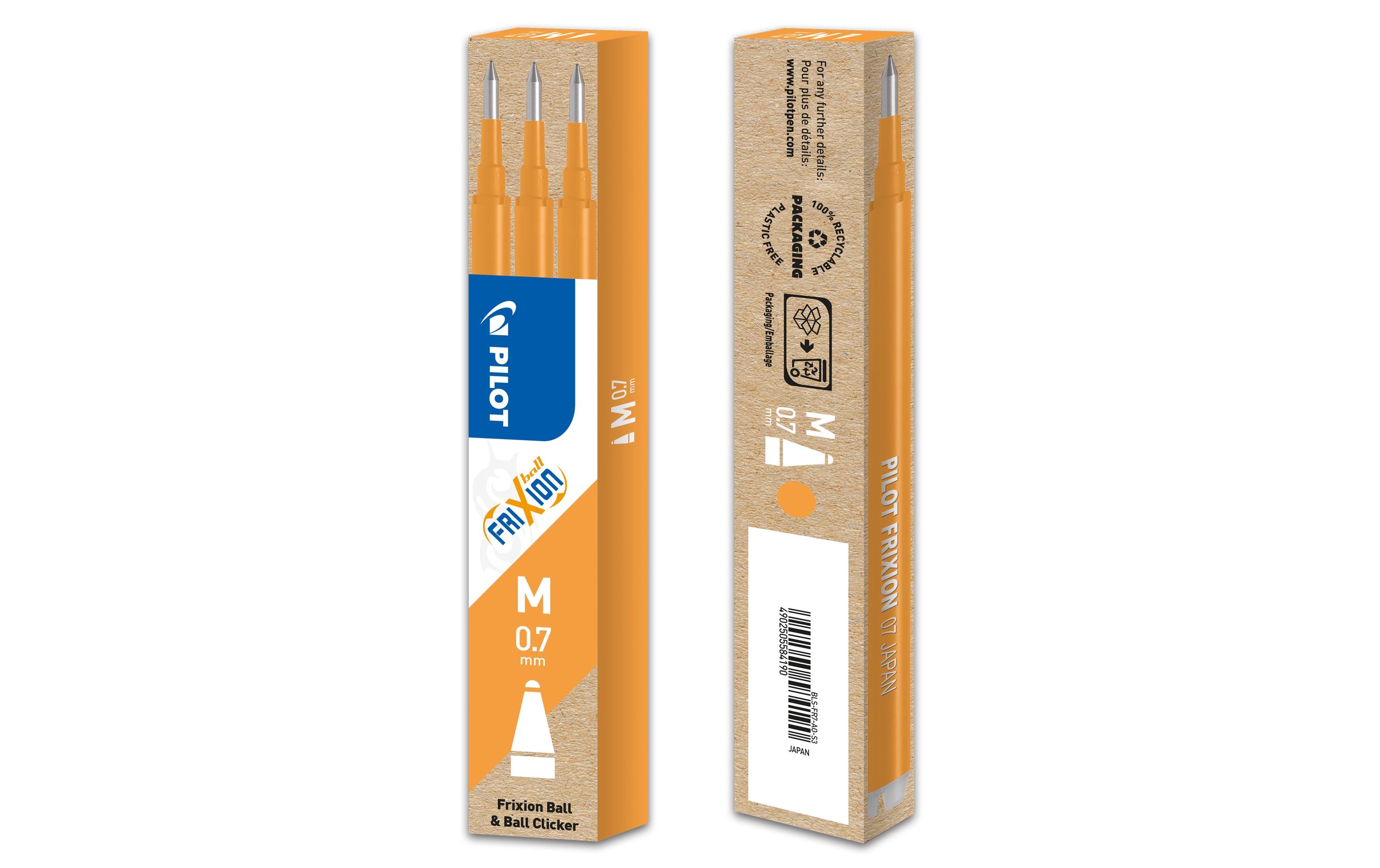 Pilot Patrone FriXion Refill 3 Stück 0.7 mm, Hellorange