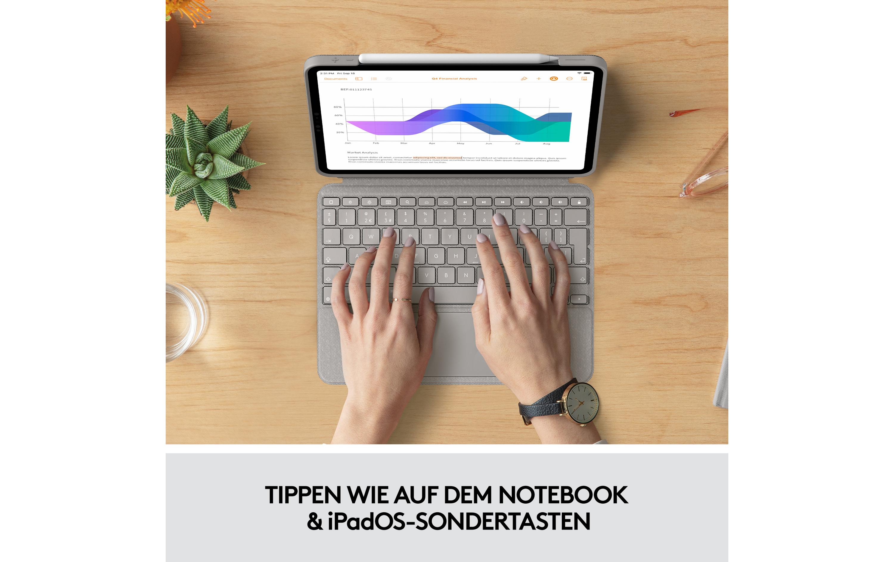 Logitech Tablet Tastatur Cover Combo Touch iPad Pro 11 1.-4. Gen