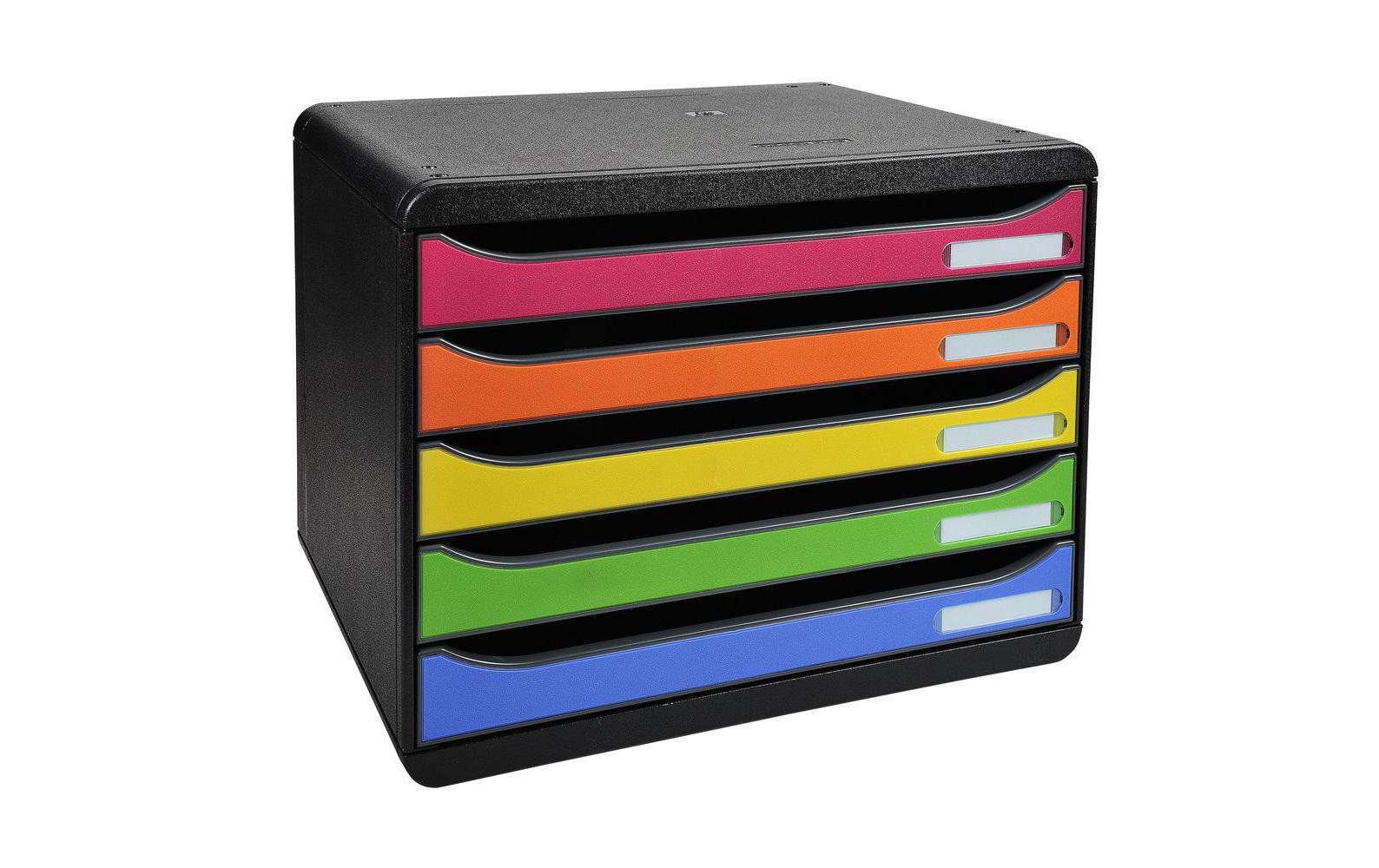 Exacompta Schubladenbox Big Box Plus Quer, Mehrfarbig Exacompta Schubladenbox Big Box Plus Quer, Mehrfarbig