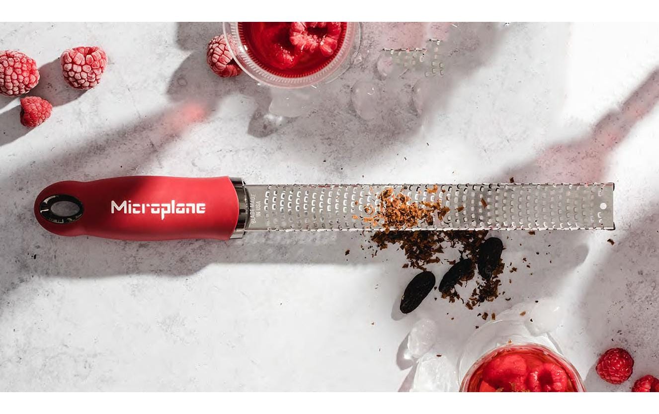 Microplane Gourmet Premium Zester/Reibe Rot/Silber