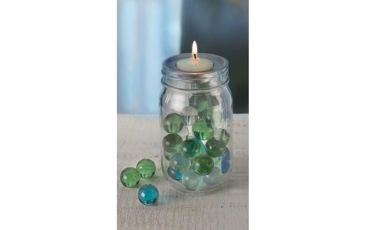 Glorex Glas mit Deckel Lili Rose 650 ml 1 Stück