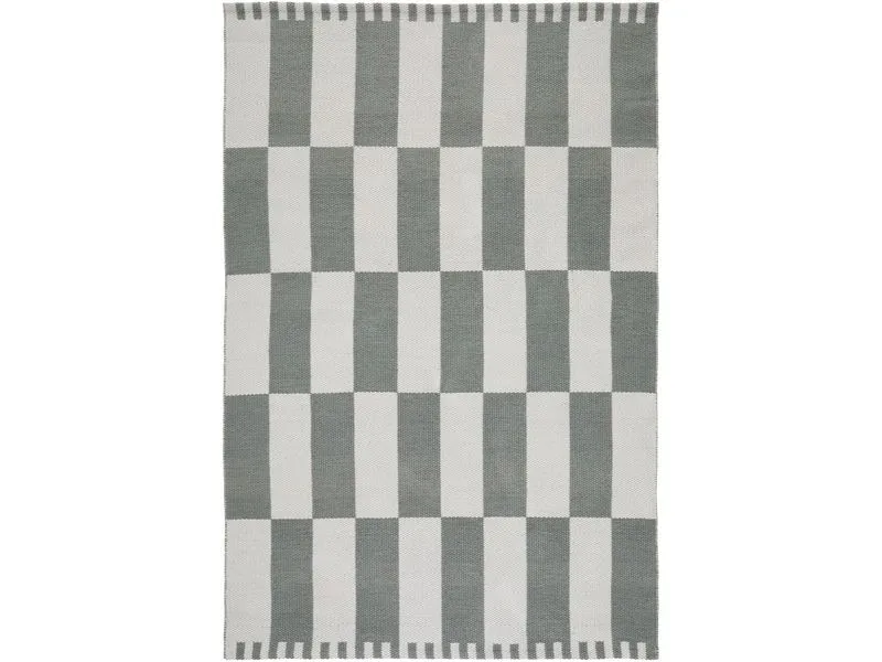 Urbanara Teppich Iniola 140 x 200 cm, Graugrün/Weiss Urbanara Teppich Iniola 140 x 200 cm, Graugrün/Weiss