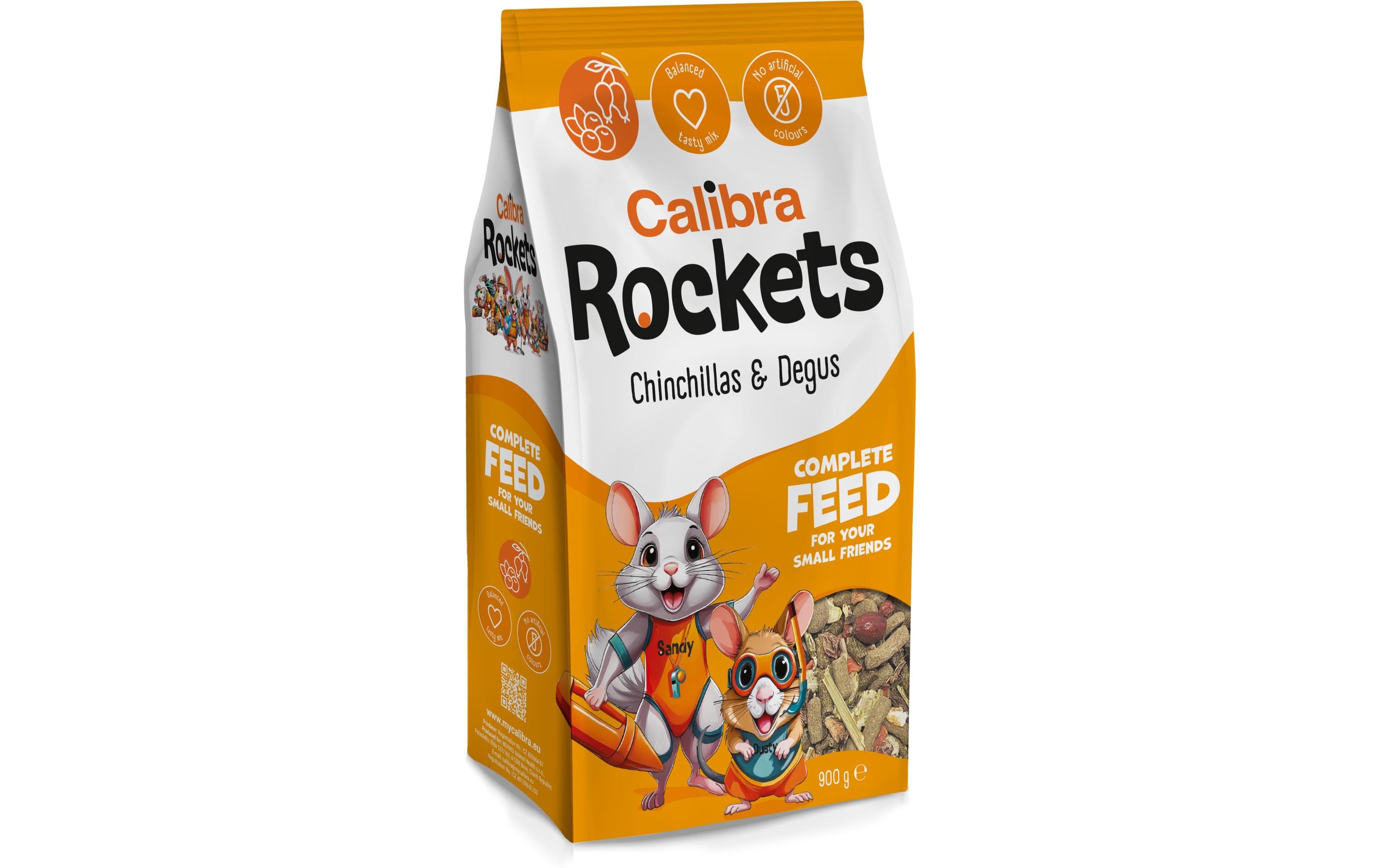 Calibra Hauptfutter Chinchillas und Degus Mix 900g
