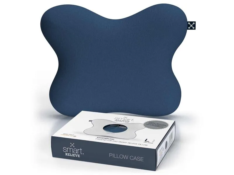 Smartsleep Kopfkissenbezug Relieve L 54 x 43 x 13.5 cm, Dunkelblau Smartsleep Kopfkissenbezug Relieve L 54 x 43 x 13.5 cm, Dunkelblau