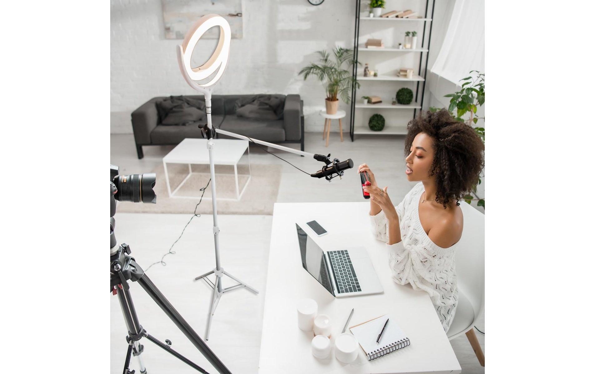 4smarts Mikrofon und Schwenkarm Streaming Set