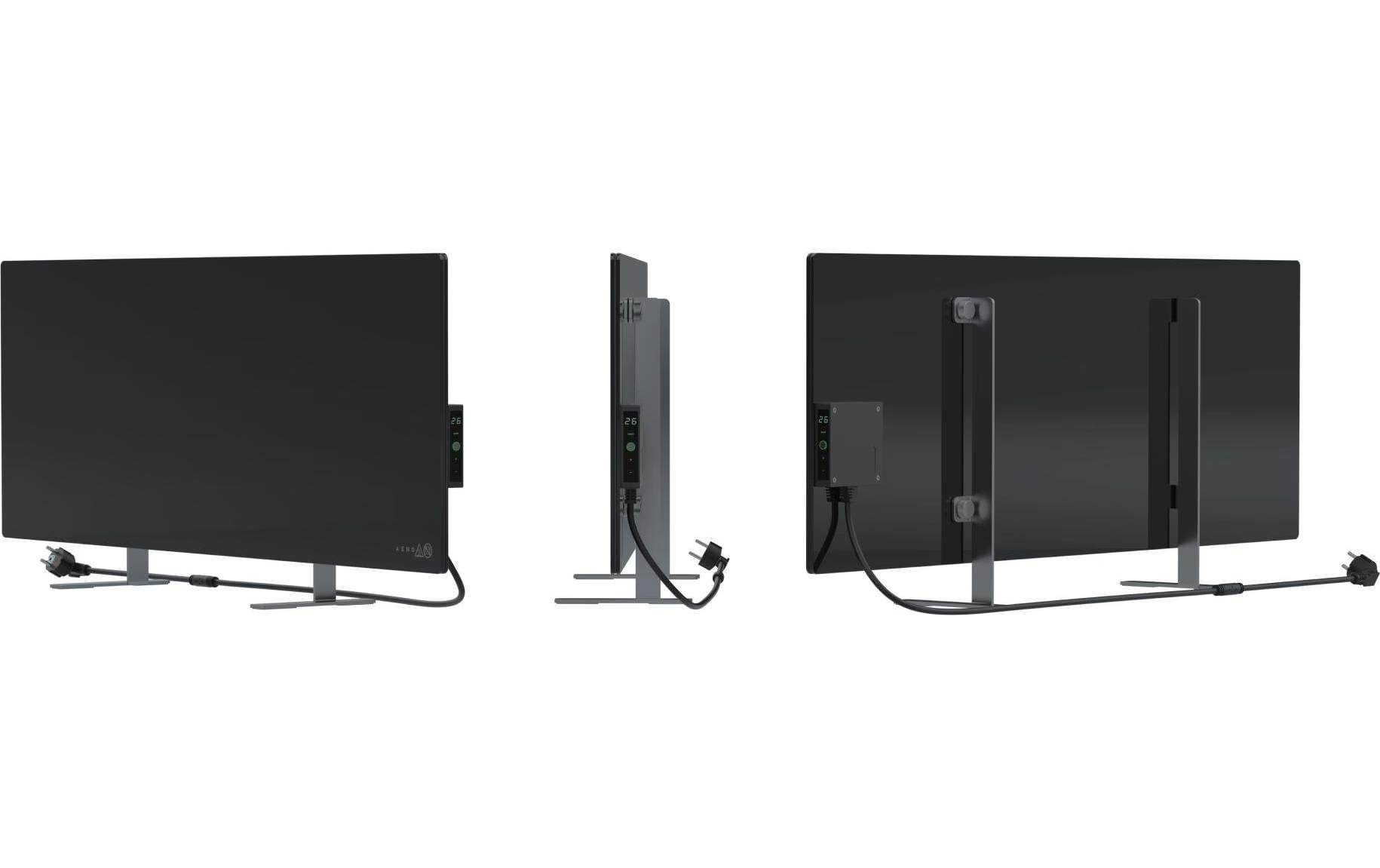 AENO Infrarotheizer Premium Eco Smart LED 700 W, Schwarz