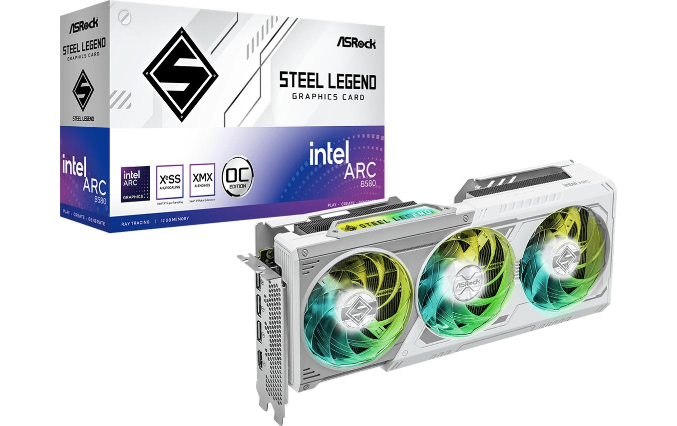 ASRock Grafikkarte Intel Arc B580 Steel Legend 12 GB OC