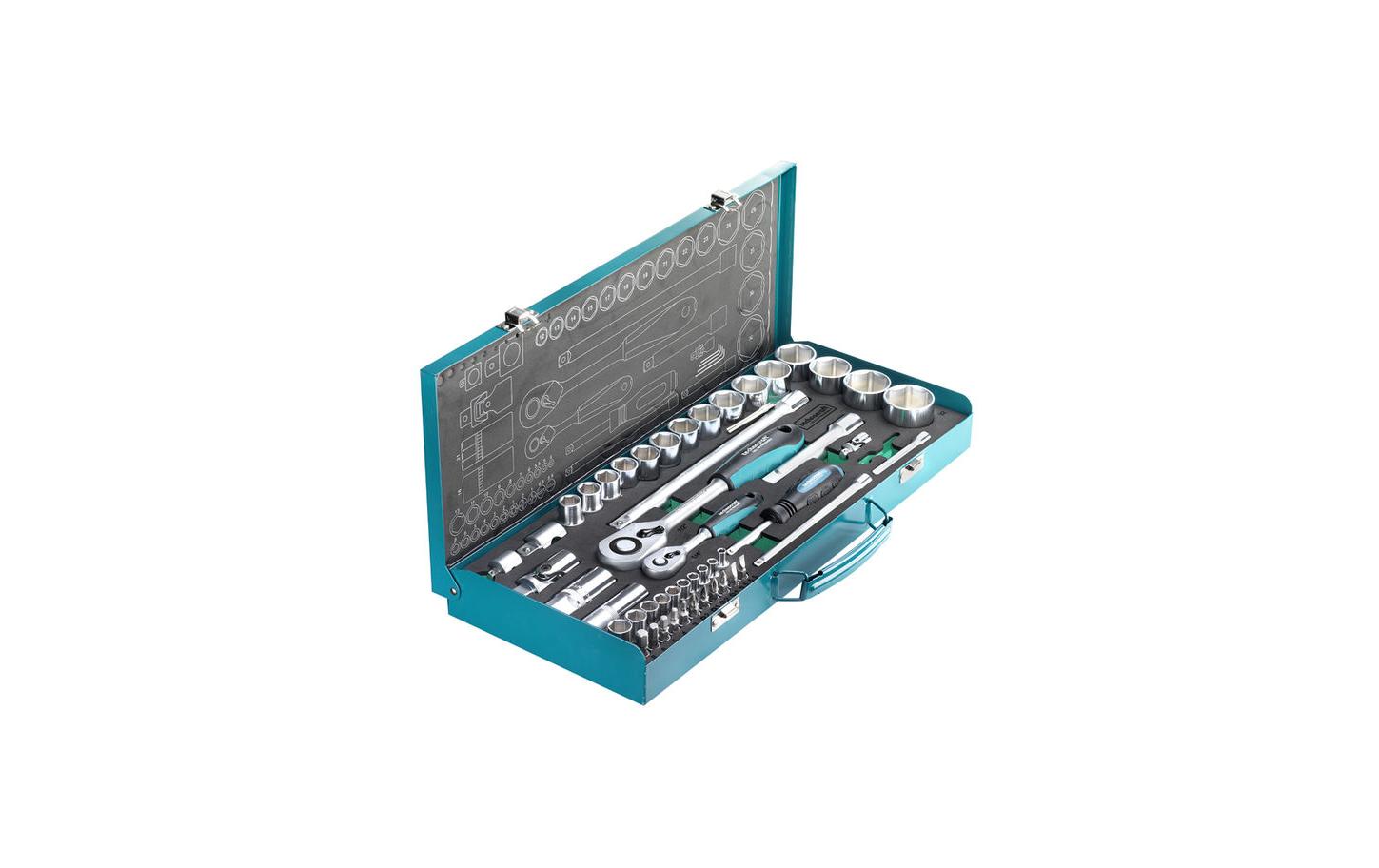 Technocraft Steckschlüssel-Set 1/4 & 1/2 53-Teilig Technocraft Steckschlüssel-Set 1/4 & 1/2 53-Teilig