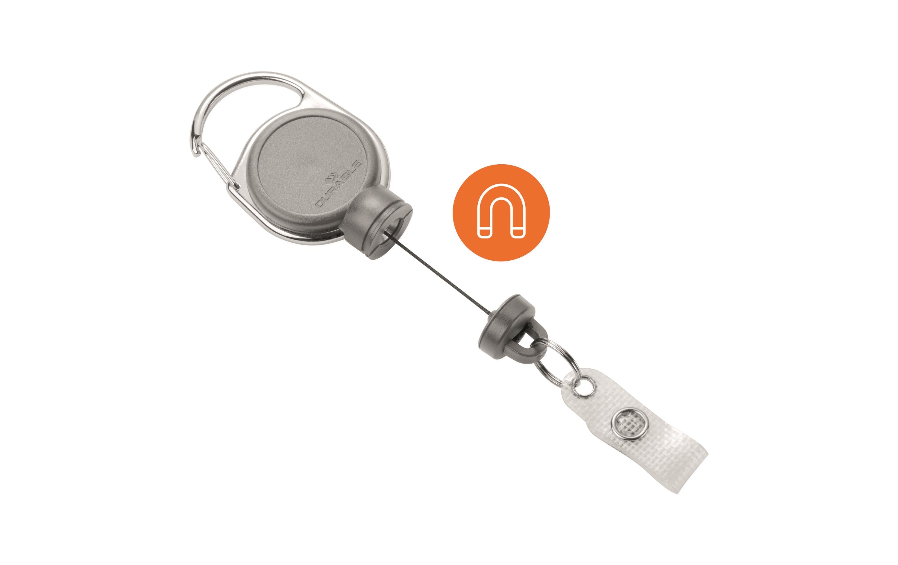 DURABLE Ausweishalter Jojo Extra Strong mit Clip, Grau DURABLE Ausweishalter Jojo Extra Strong mit Clip, Grau