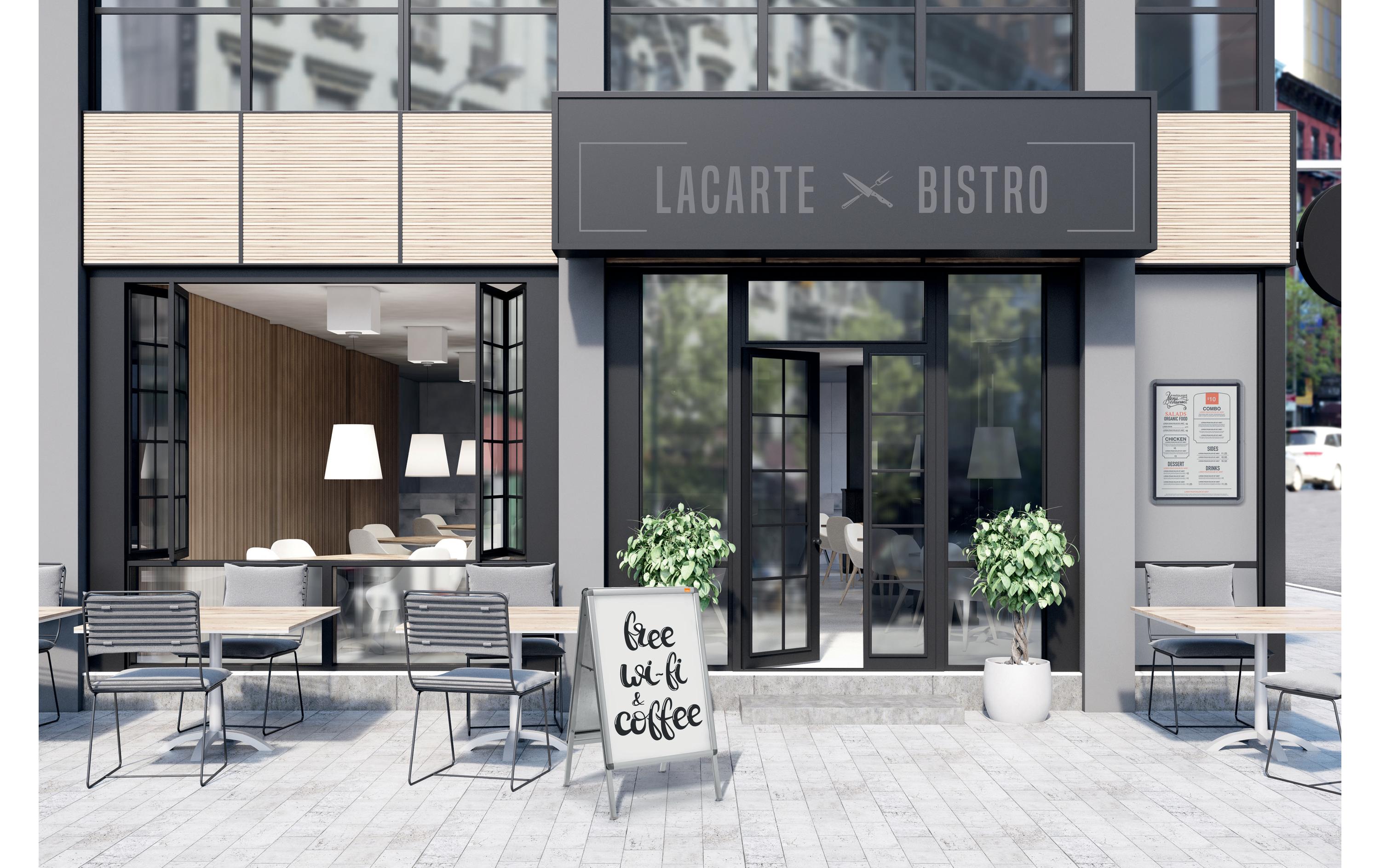 Nobo Premium Plus Plakatständer A1, freistehend und doppelseitig