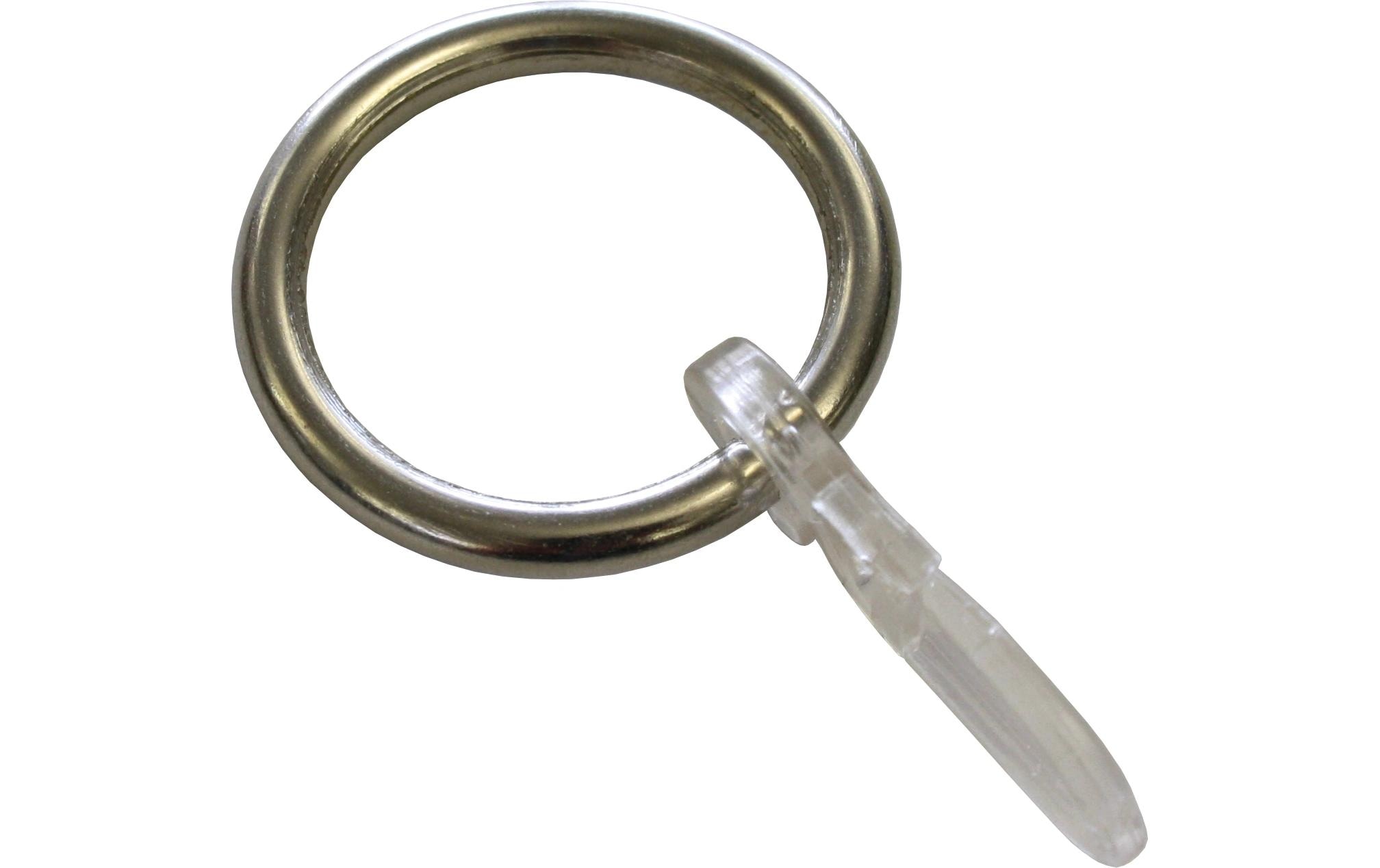 Gardinia Vorhangring Kos 6-er Verpackung Edelstahl-optik